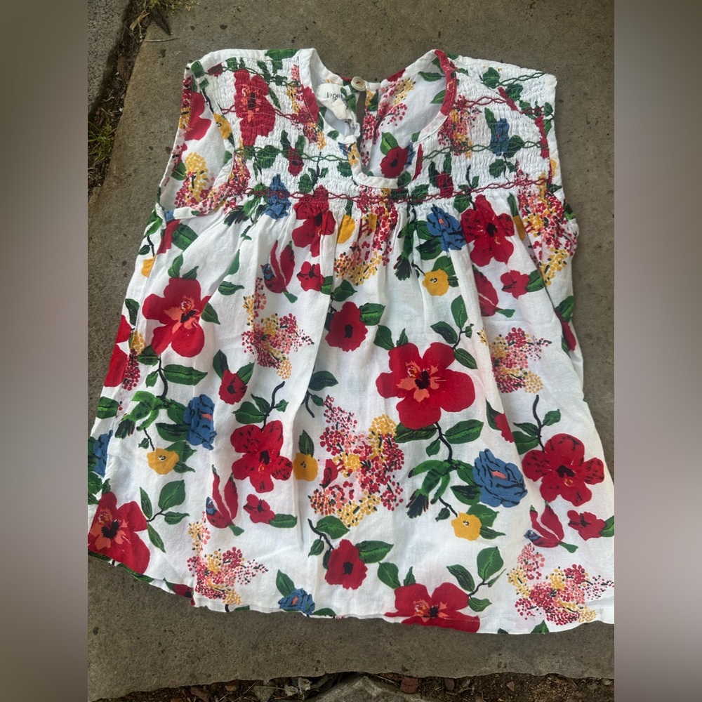 Le Petit Lucas Du Tertre Girls Floral Top 8